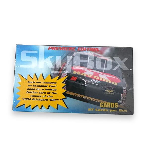 Skybox Premiere Edition Brickyard 400 Nascar Race 27 Card Boxed Set 1994 Vtg New - Picture 4 of 6
